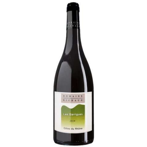 Domaine Richaud Côtes du Rhône "Les Garrigues" rouge 2024 bouteille