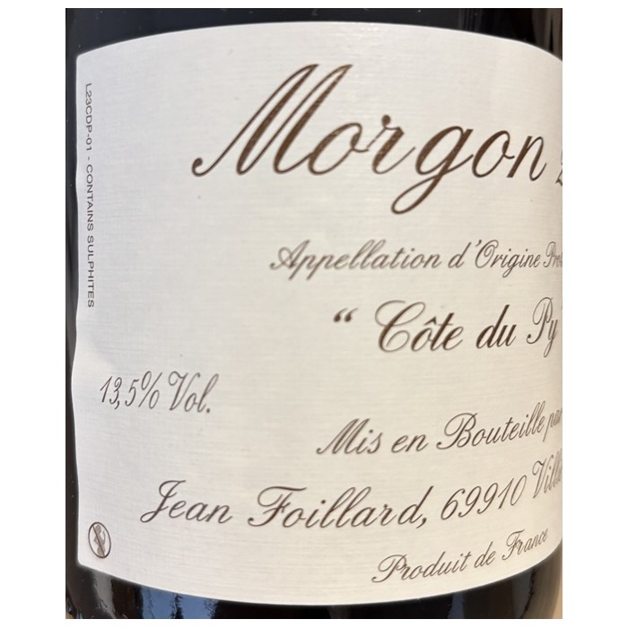 Domaine Jean Foillard Morgon "Cote du Py" red 2023