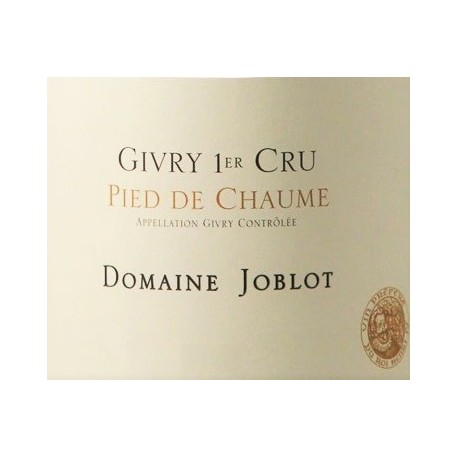 Domaine Joblot Givry "Pied de Chaume" blanc sec 2014