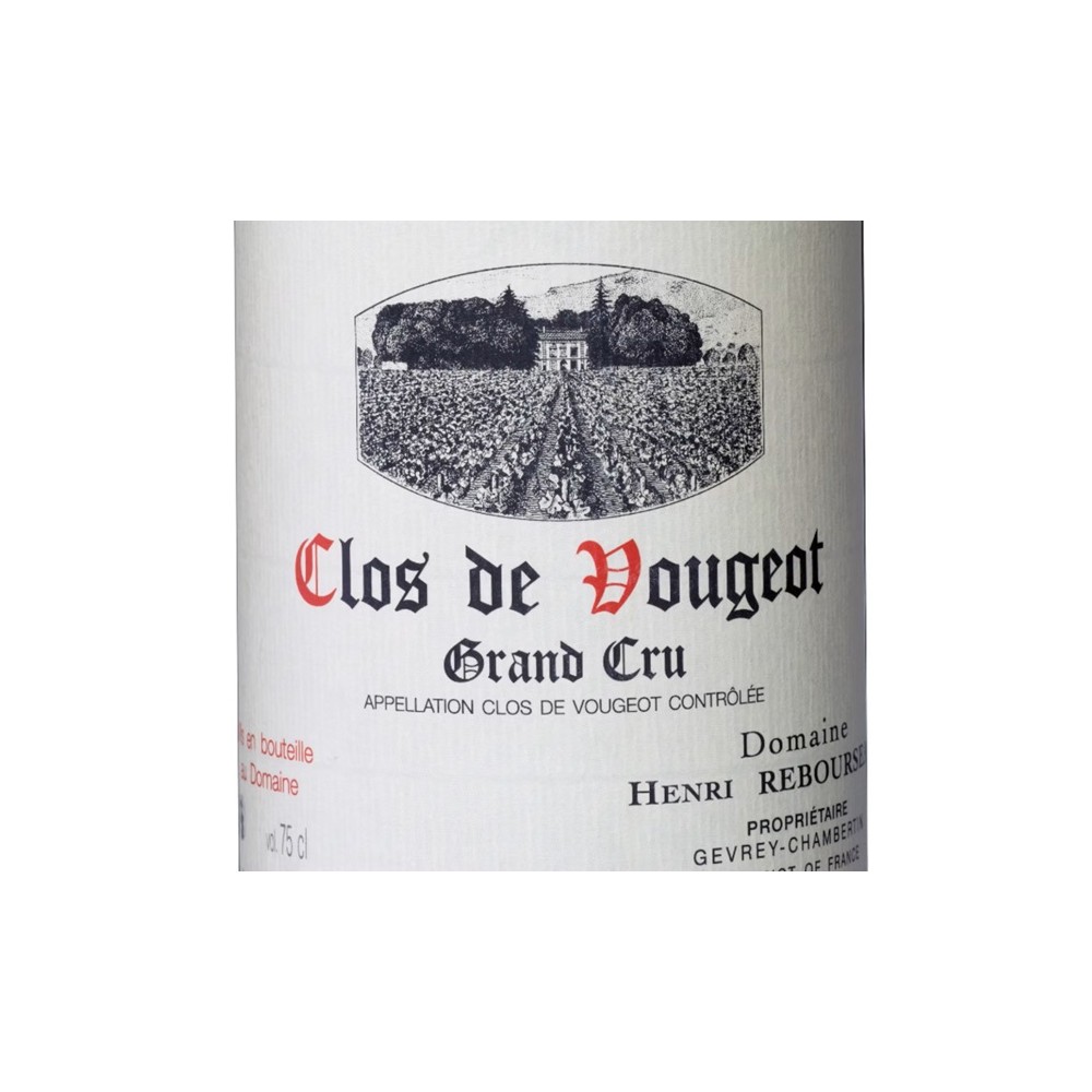 Domaine Henri Rebourseau Clos de Vougeot Grand Cru rouge 2023 étiquette