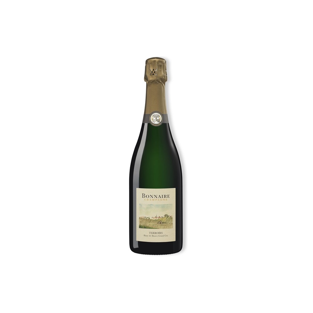 Champagne Bonnaire Terroirs Grand Cru Blanc de Blancs bouteille