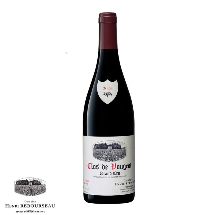Domaine Henri Rebourseau Clos de Vougeot Grand Cru red 2023 bottle