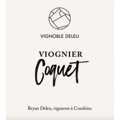 Bryan Deleu IGP "Coquet" (viognier) blanc sec 2024 bouteille 2
