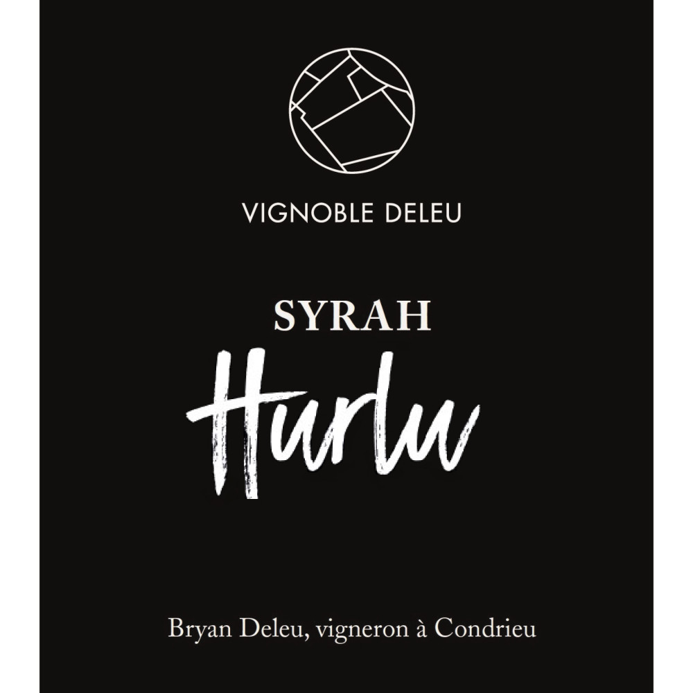 Bryan Deleu VdF "Hurlu" (syrah) red wine 2024 label