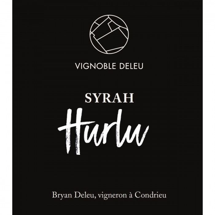 Bryan Deleu VdF "Hurlu" (syrah) red wine 2024 label