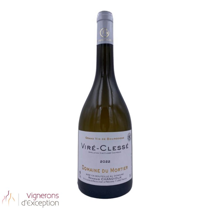 Domaine du Mortier Vire-Clesse 2022 dry white bottle