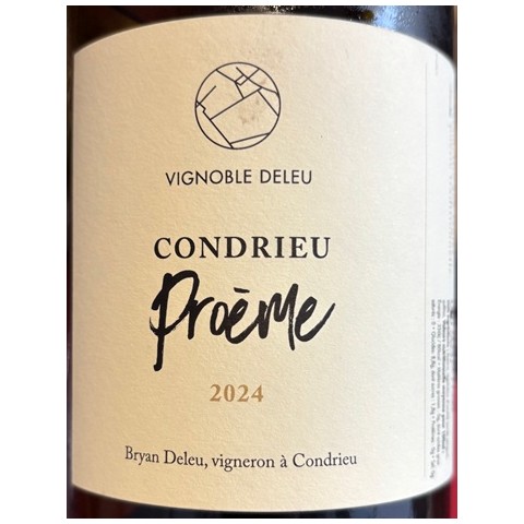 Bryan Deleu Condrieu Proeme etiquette 2024 2