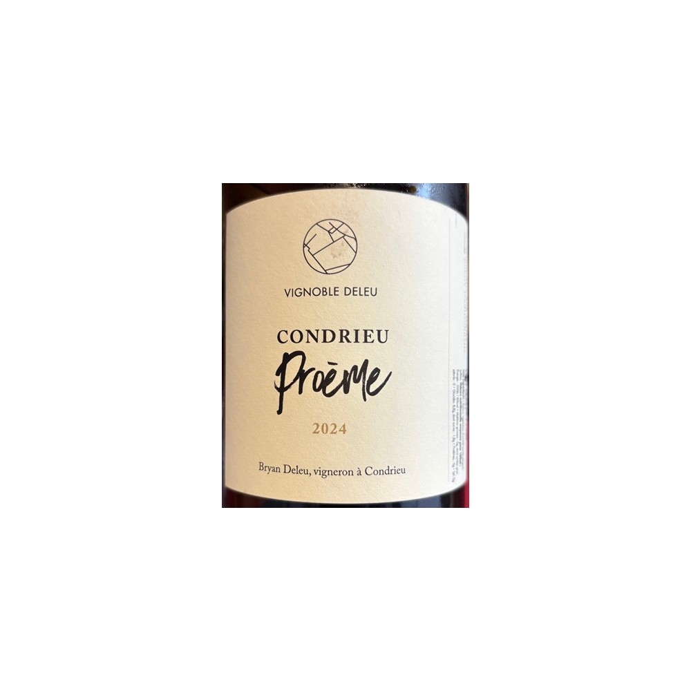 Bryan Deleu Condrieu "Proème" dry white 2024
