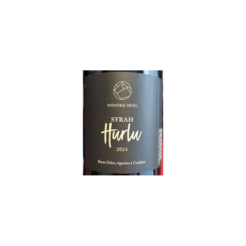 Bryan Deleu VdF "Hurlu" (syrah) red wine 2024 label