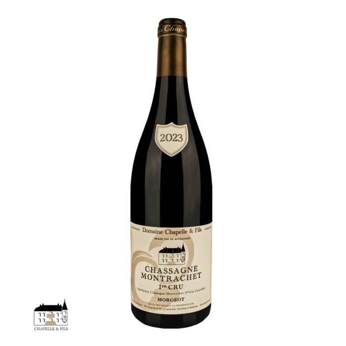 Domaine Chapelle Chassagne-Montrachet 1er Cru "Morgeot" rouge 2023 bouteille
