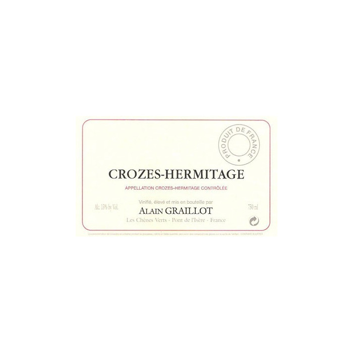 Domaine Graillot Crozes-Hermitage rouge 2023 bouteille