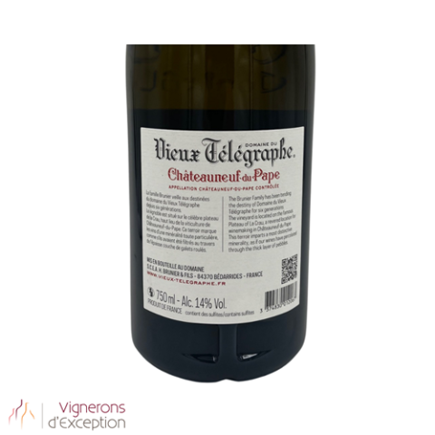 Domaine du Vieux Télégraphe Châteauneuf-du-Pape blanc 2023 bouteille 2