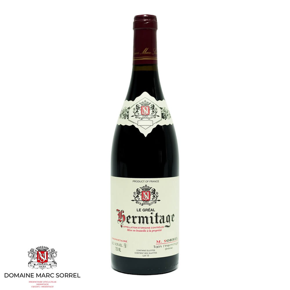 Domaine Marc Sorrel Hermitage "Le Gréal" rouge 2021 bouteille