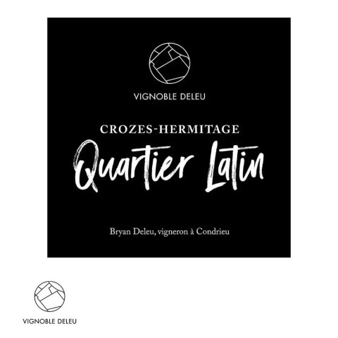 Bryan Deleu Crozes-Hermitage "Quartier Latin" red 2024 label