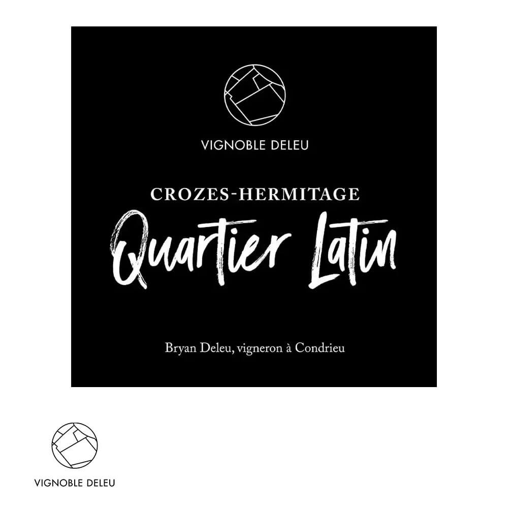 Bryan Deleu Crozes-Hermitage "Quartier Latin" red 2024 label