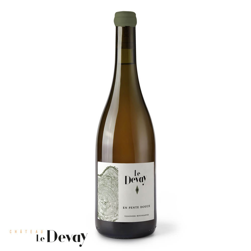 Château Le Devay "En Pente Douce" (roussanne-viognier) dry white 2023 bottle