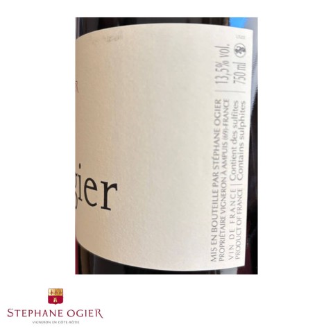 Domaine Stéphane Ogier "Syrah d'Ogier" rouge 2023 bouteille 2
