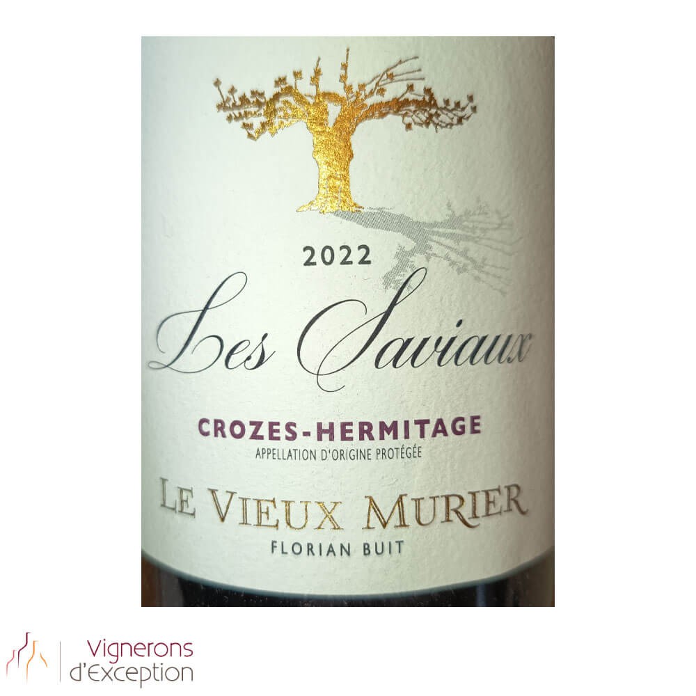 Le Vieux Murier Crozes Hermitage "Les Saviaux" rouge 2022 étiquette