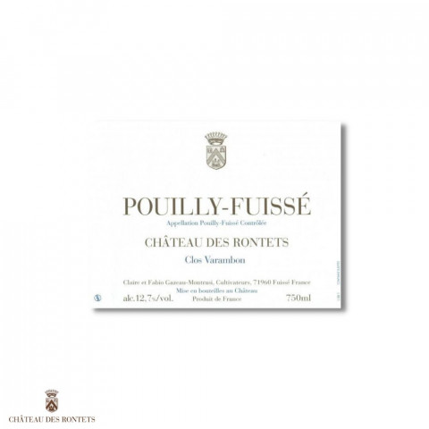 Chateau des Rontets Pouilly-Fuisse "Clos Varambon" 2022 dry white 2