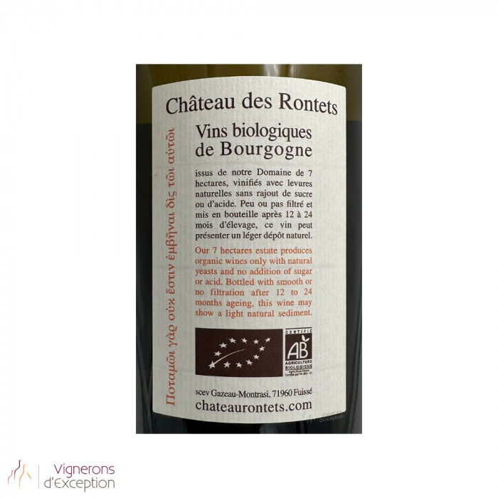Château des Rontets Pouilly-Fuissé "Clos Varambon" 2022 blanc sec