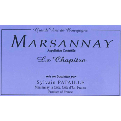 Domaine Sylvain Pataille Marsannay "Le Chapître" dry white 2019 2