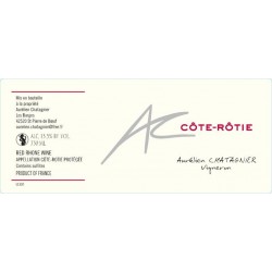 Cote Rotie Aurelien Chatagnier 2022 etiquette