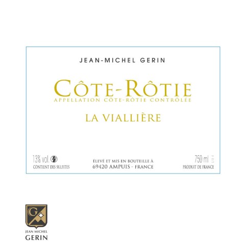 Domaine Jean-Michel Gerin Cote-Rotie "La Vialliere" red 2021 bouteille 2