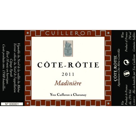Domaine Yves Cuilleron Cote-Rotie "Madiniere" red 2011