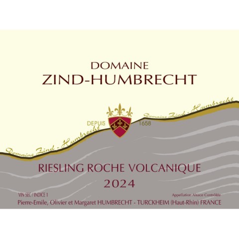 Domaine Zind-Humbrecht Riesling "Roche Volcanique" blanc sec 2024 bouteille 2
