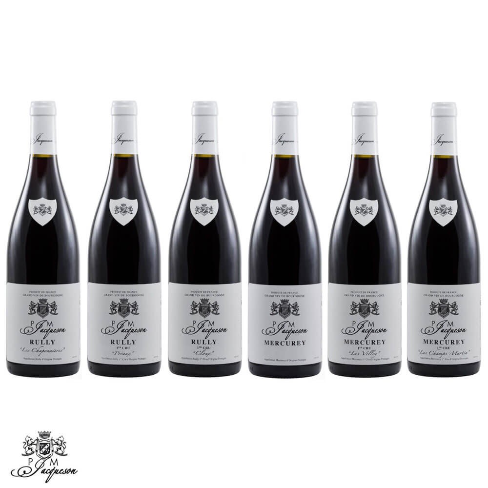 Panachage découverte des Rully et Mercurey rouges de Marie Jacqueson bouteilles