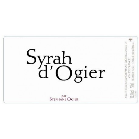 La Syrah d'Ogier Bouteille