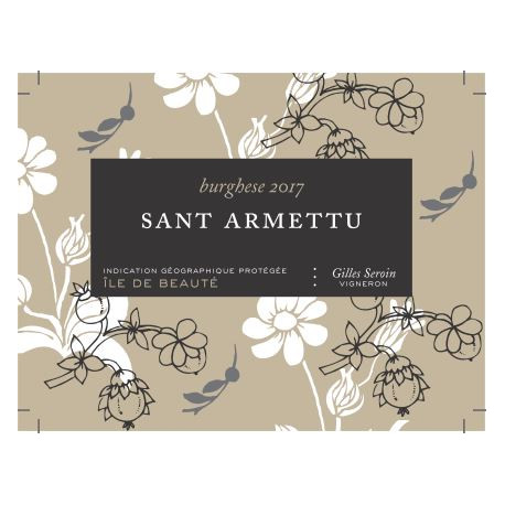 Domaine Sant Armettu Burghese blanc sec 2021 etiquette