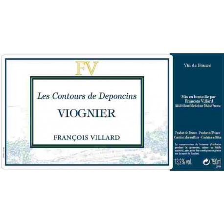 Domaine François Villard "Contours de Deponcins" (viognier) blanc sec 2023