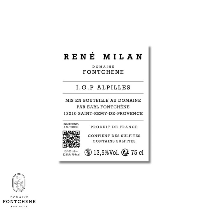 Domaine Fontchêne "Léon" rouge 2025 contre etiquette