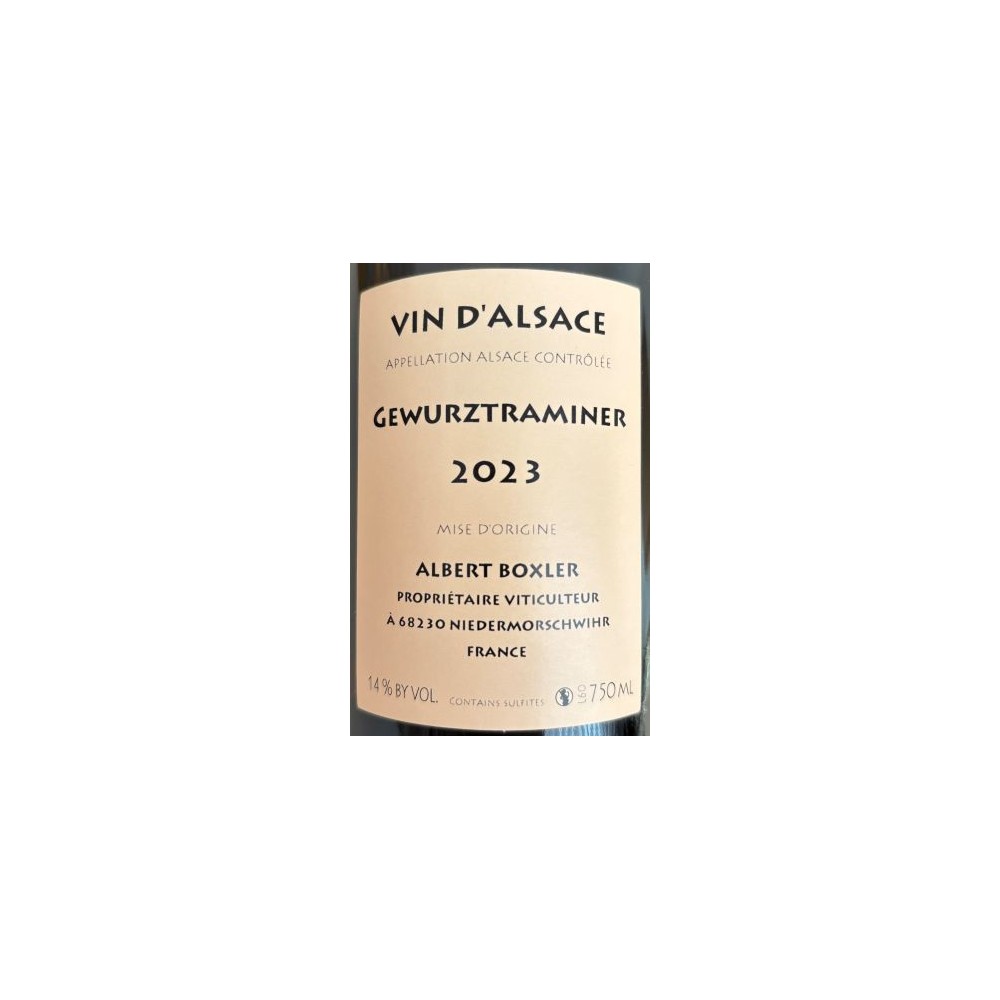 Domaine Albert Boxler Gewürztraminer medium dry white 2023 (3 bottles)