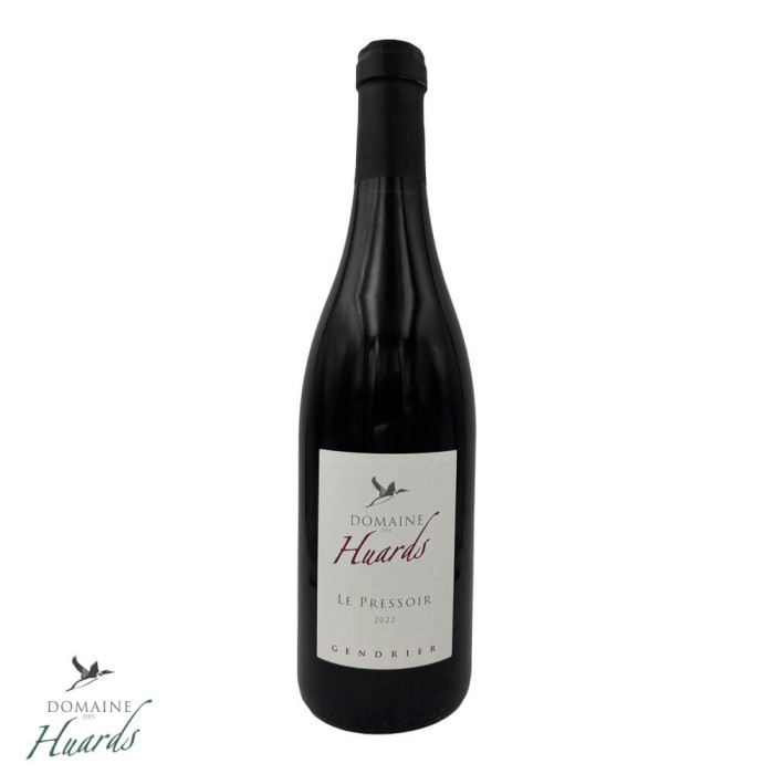Domaine des Huards Cheverny "Le Pressoir" red 2022 bottle