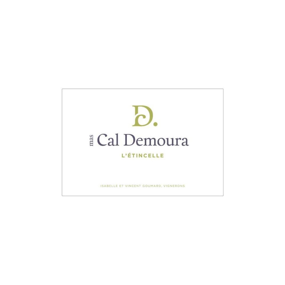 Mas Cal Demoura "L'Etincelle" blanc sec 2025 etiquette