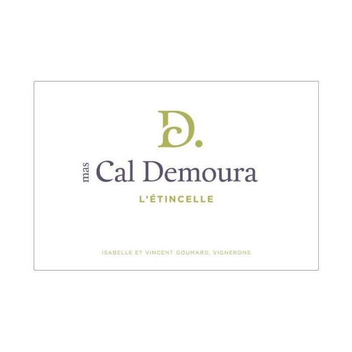 Mas Cal Demoura "L'Etincelle" blanc sec 2025 etiquette