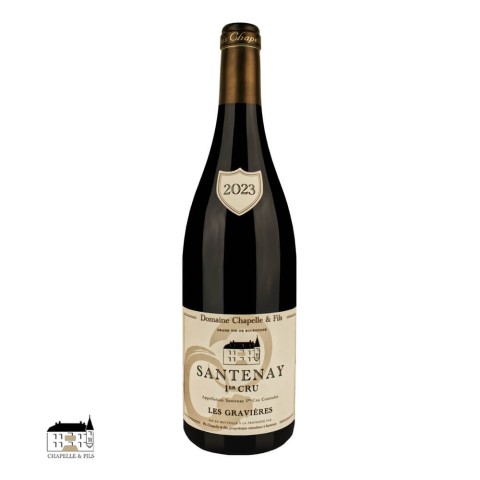 Domaine Chapelle Santenay 1er cru "Les Gravières" rouge 2023 bouteille
