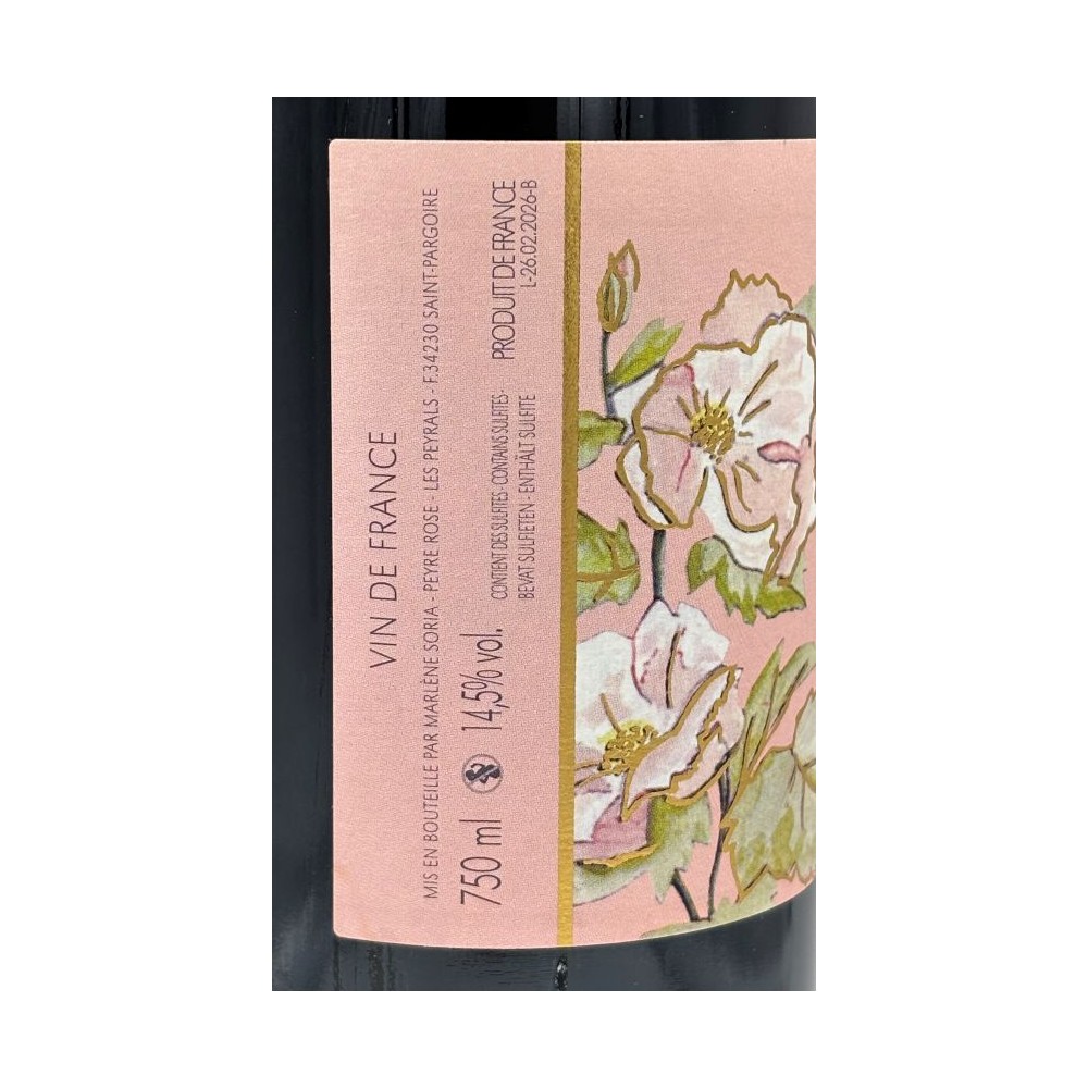 Domaine Peyre Rose "Belle Léone" rouge 2016 etiquette