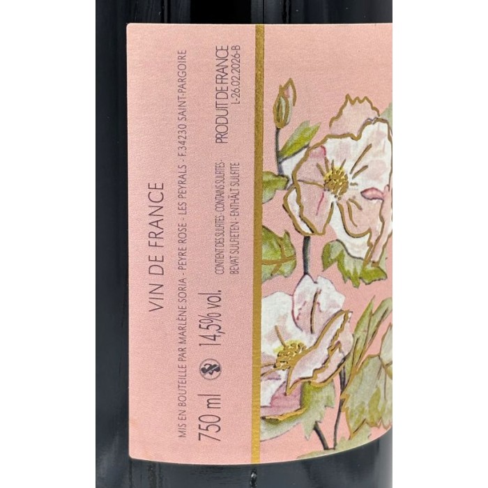 Domaine Peyre Rose "Belle Léone" rouge 2016 etiquette