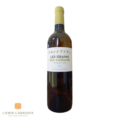 Domaine Camin Larredya "Les Grains des Copains" dry white 2025 bottle