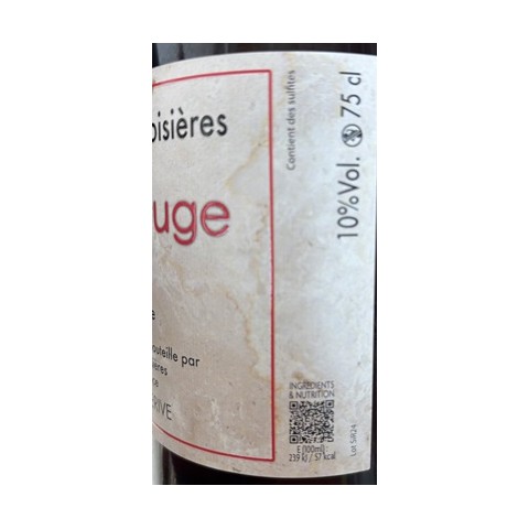 Maison des Ardoisières "Silice" rouge 2024 bouteille 2