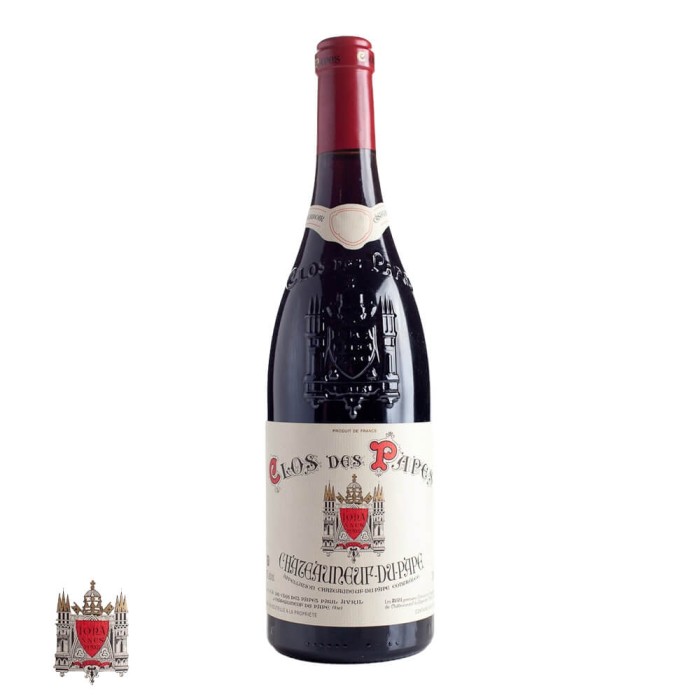Clos des Papes Châteauneuf-du-Pape rouge 2024 bouteille