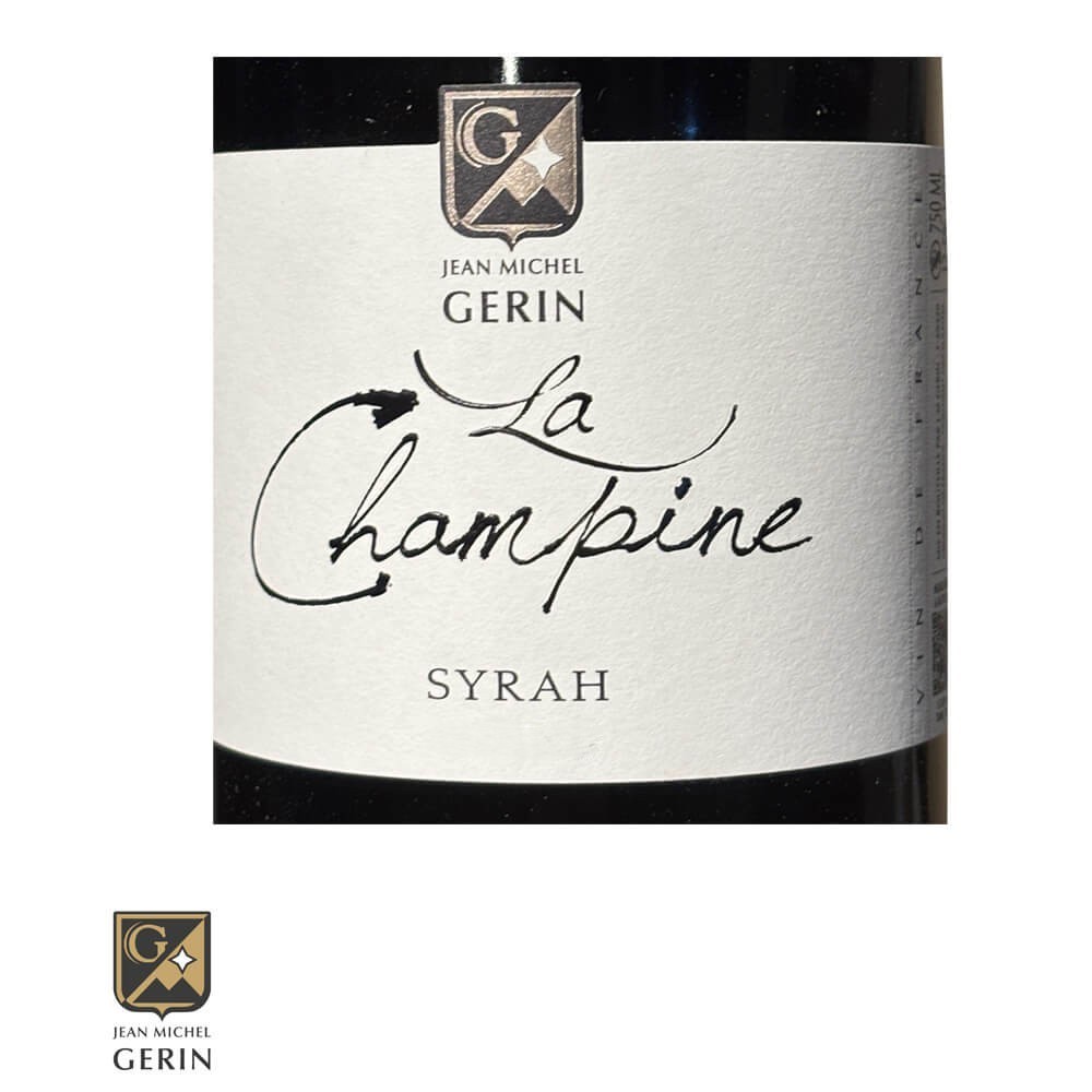 Domaine Jean-Michel Gerin "La Champine" (syrah) rouge 2025 étiquette
