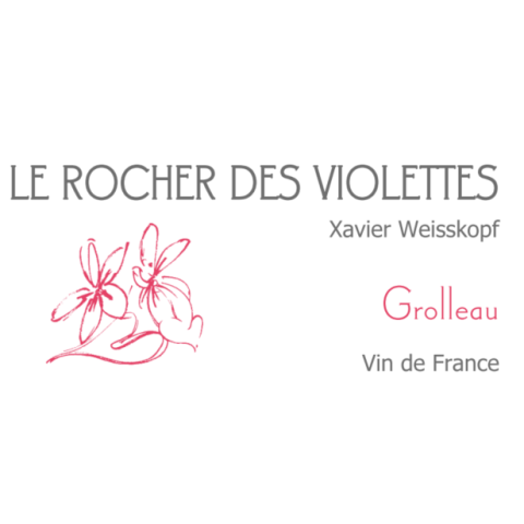 Le Rocher des Violettes VdF Grolleau rouge 2024  etiquette