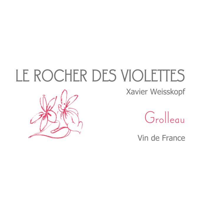 Le Rocher des Violettes VdF Grolleau rouge 2024  etiquette