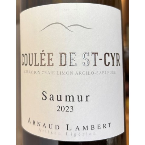 Domaine Arnaud Lambert Saumur "Coulée de St-Cyr" blanc sec 2023 bouteille 2