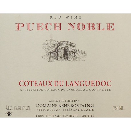 Rostaing Puech Noble 2012 etiquette