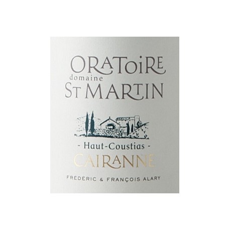 Domaine de l'Oratoire Saint-Martin "Haut-Coustias" rouge 2012